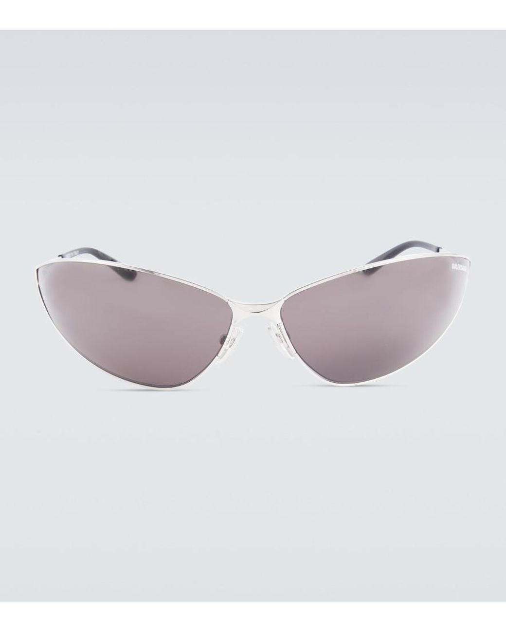 Balenciaga Pink Razor Cat-Eye Sunglasses for men