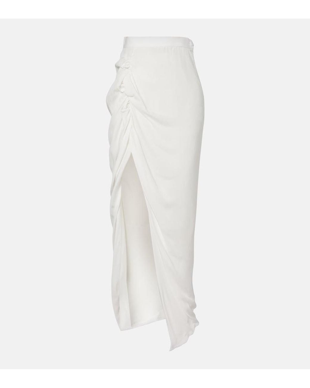 Vivienne Westwood White Draped Maxi Skirt