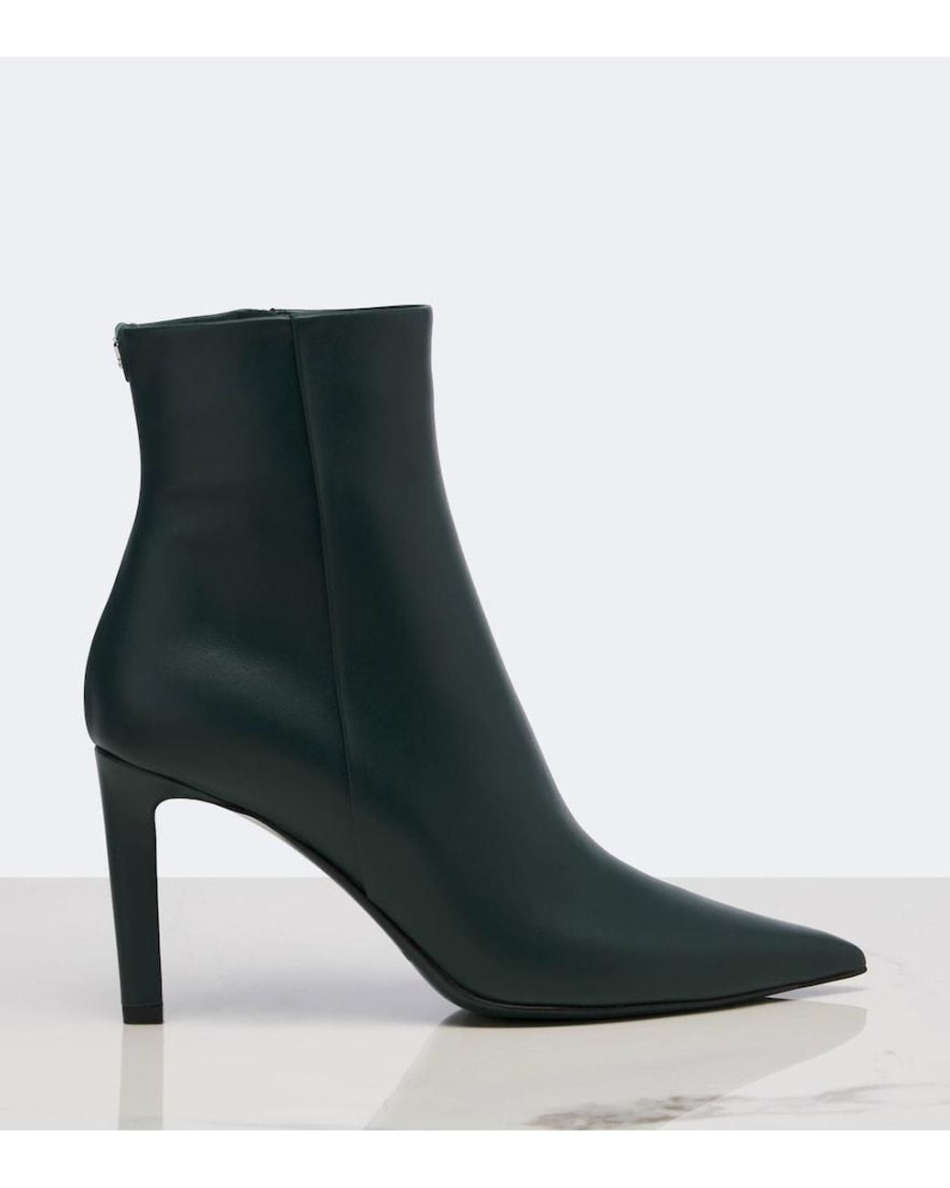 Jimmy Choo Green Frankie Leather Ankle Boots