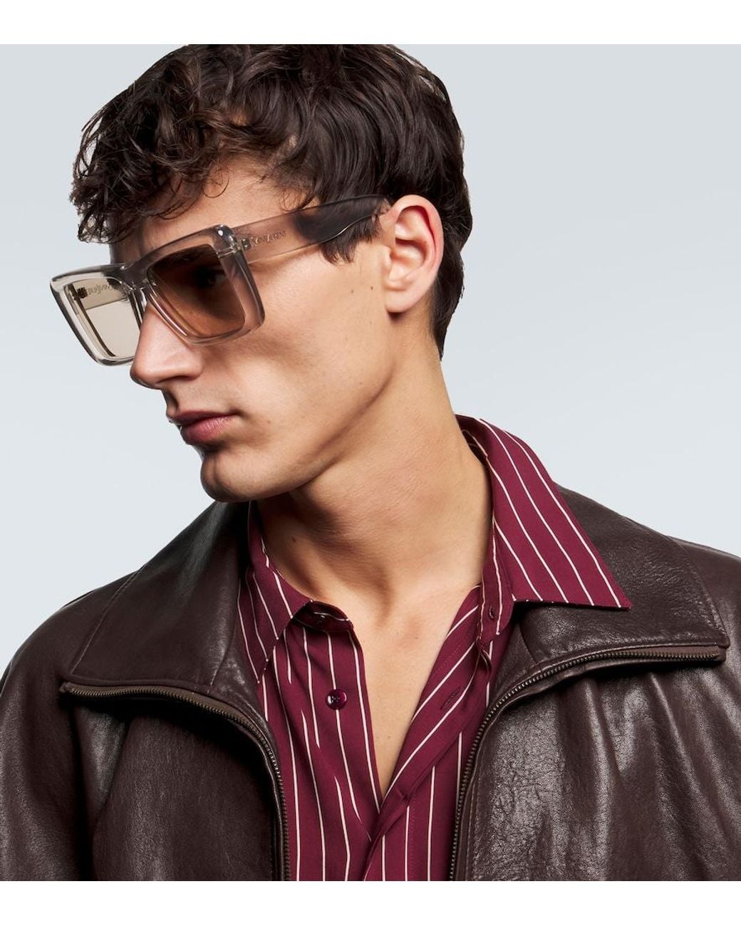 Saint Laurent Natural Sl 900 Howl Oversized Sunglasses for men