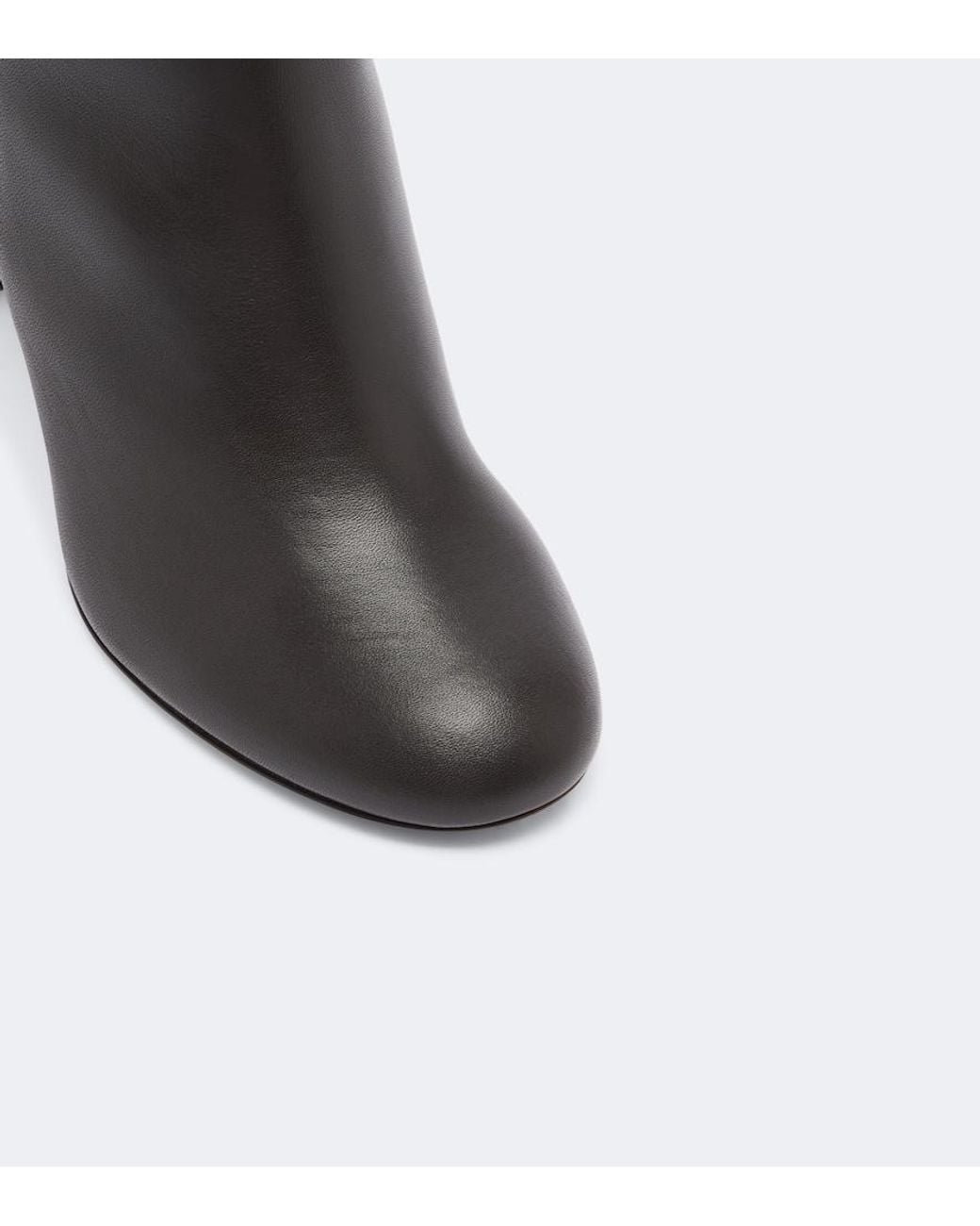 Ferragamo Black Leather Knee-High Boots