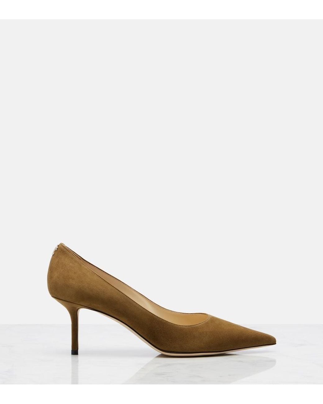 Jimmy Choo Natural Love 65 Suede Pumps