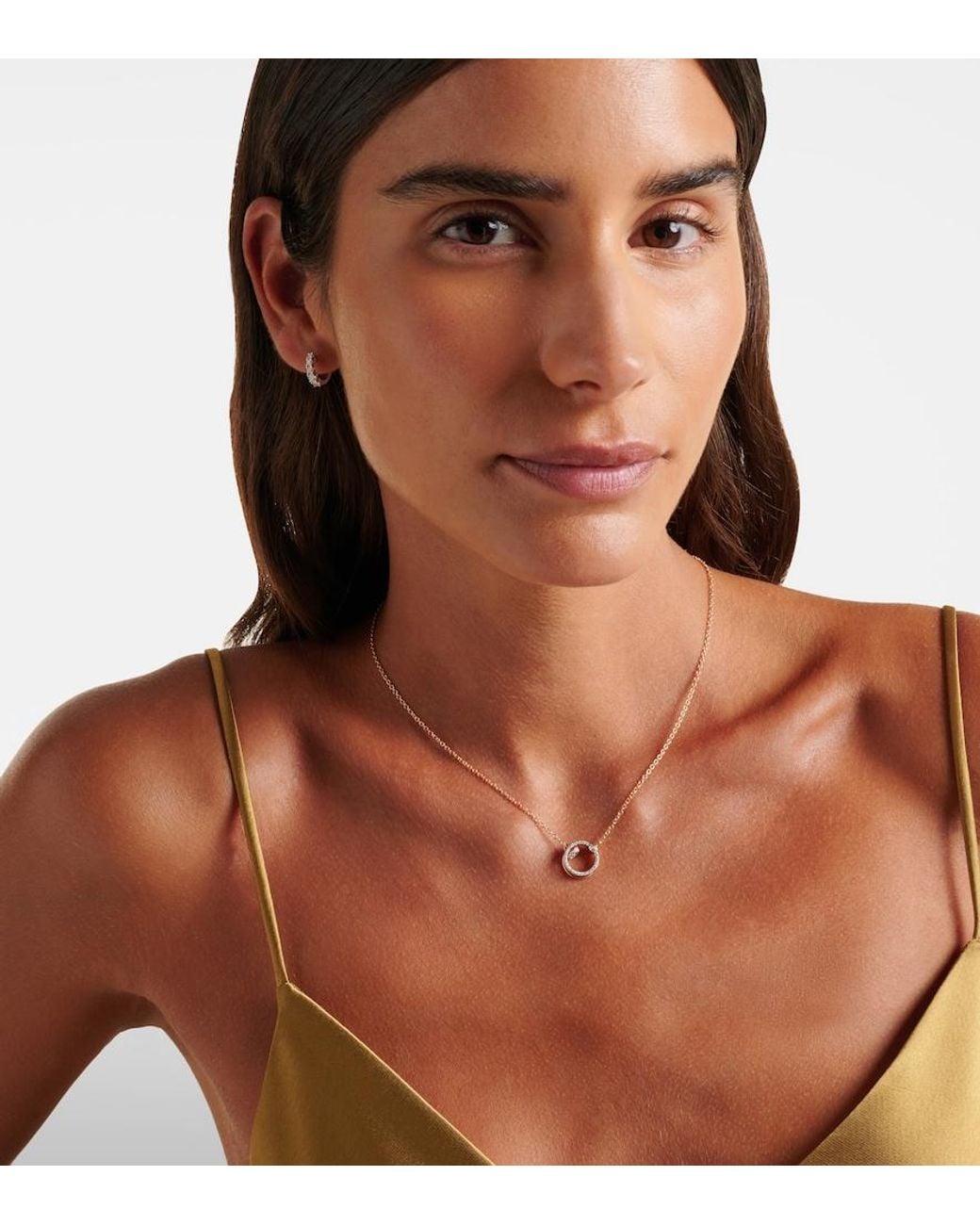 Pomellato White Together 18Kt Rose Chain Necklace With Diamonds