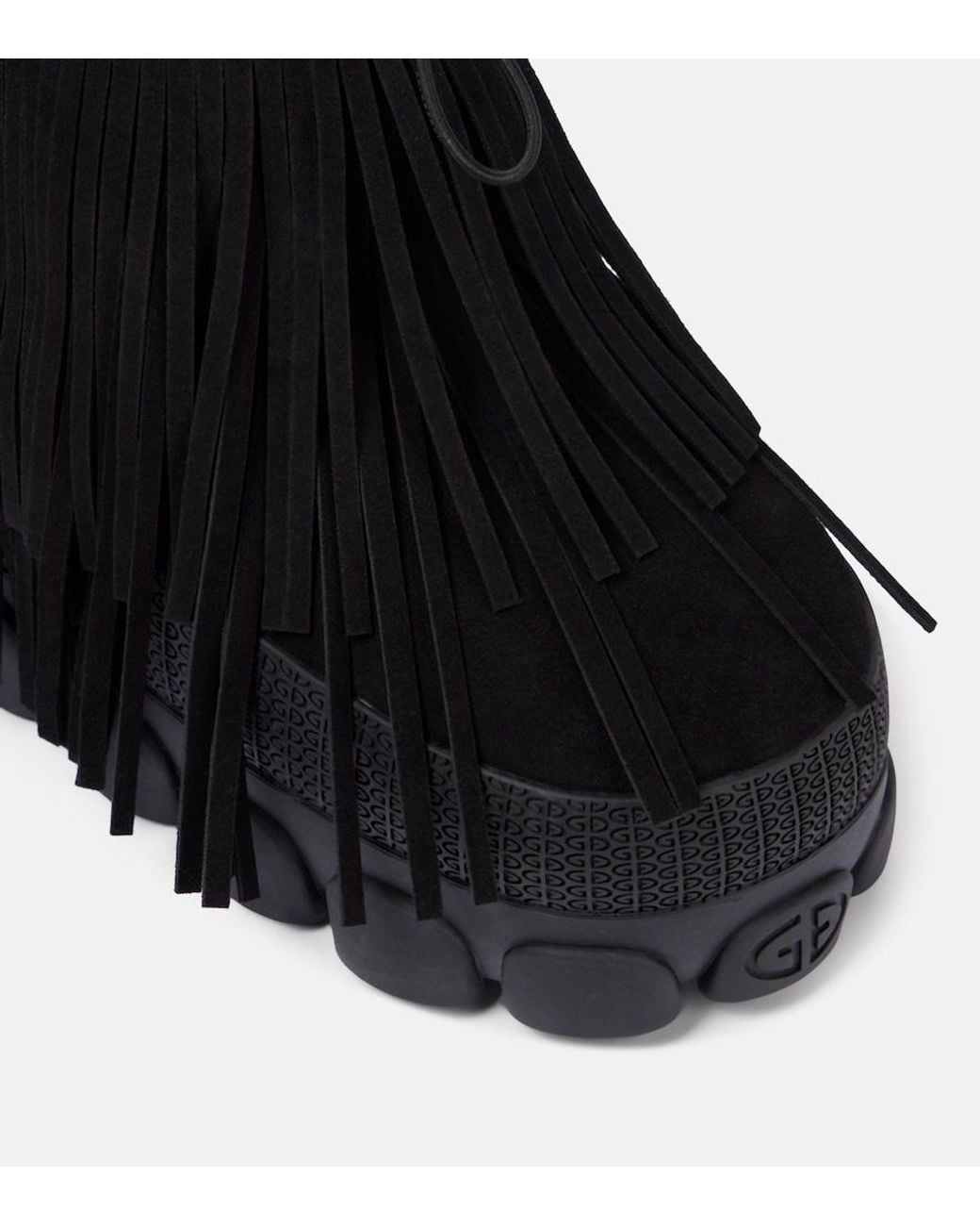Goldbergh Black Vergara Fringed Suede Snow Boots