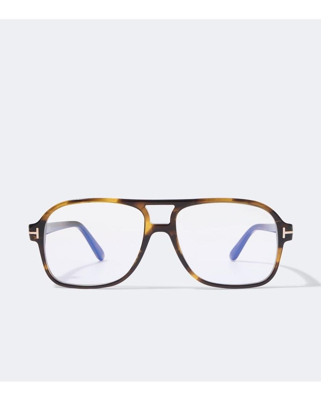 Tom Ford Metallic Navigator Glasses for men