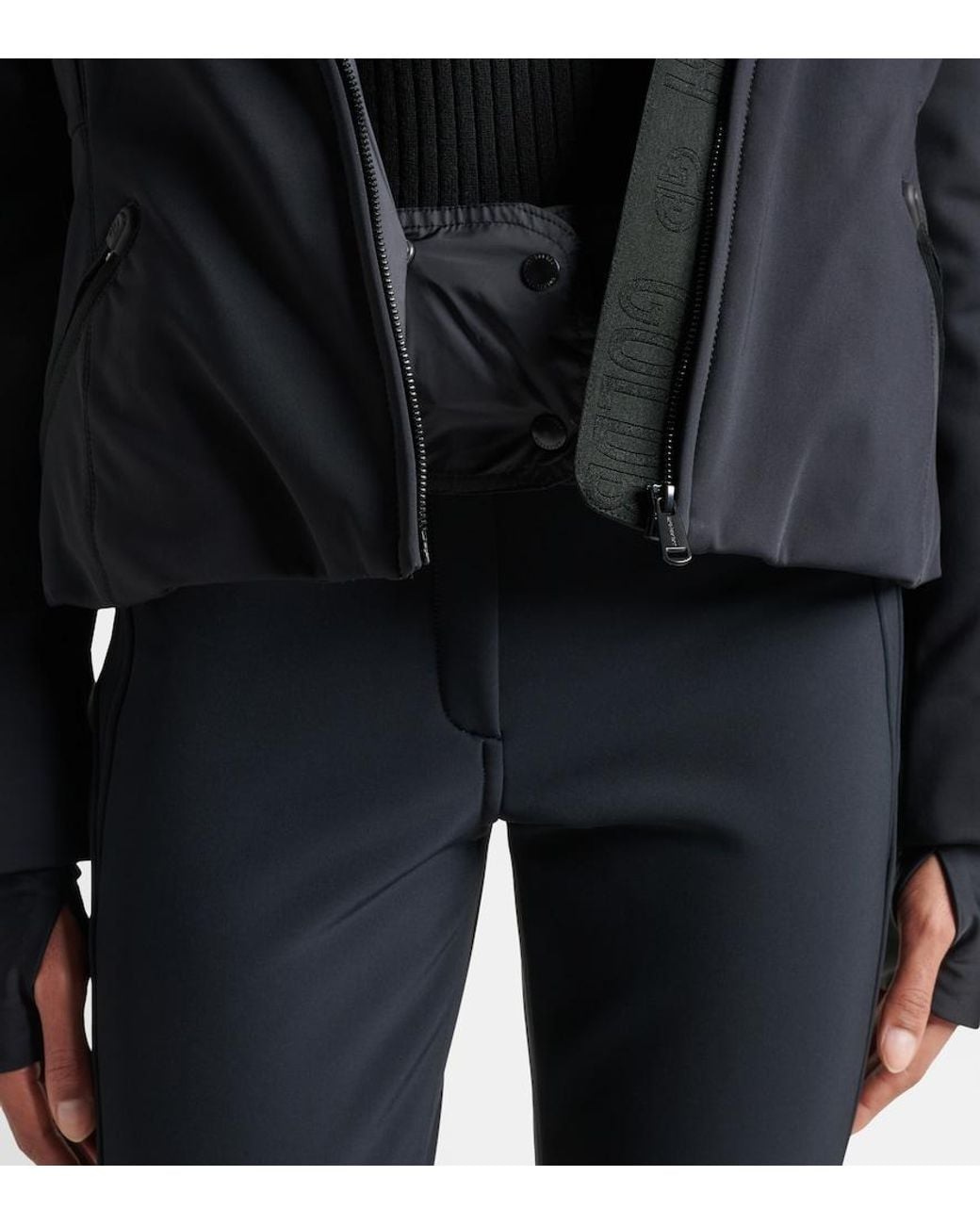 Goldbergh Black Hida Faux Fur-Trimmed Ski Jacket