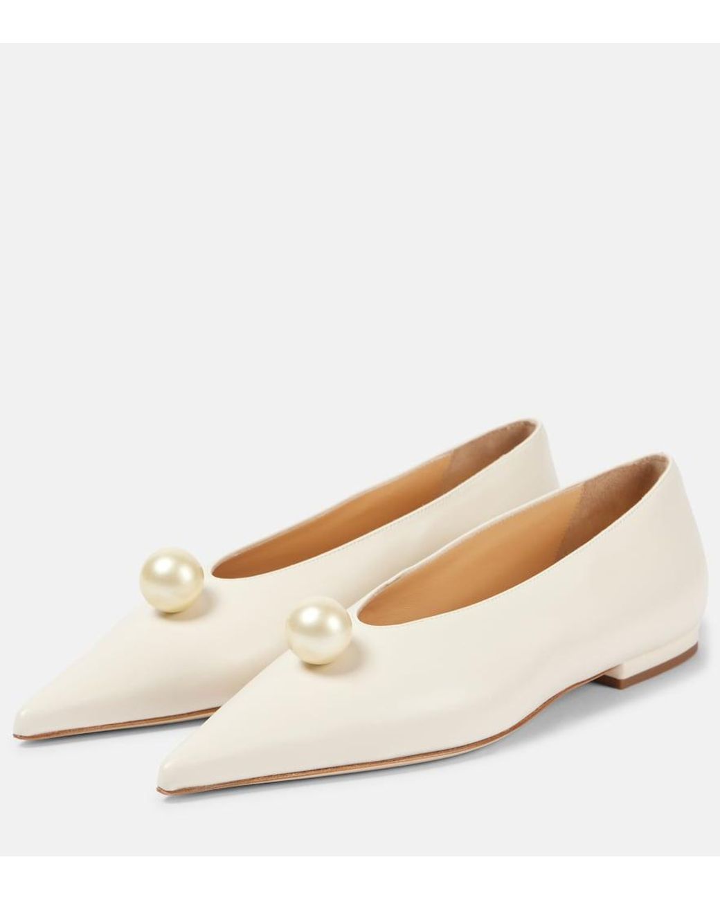 Magda Butrym Natural Leather Ballet Flats