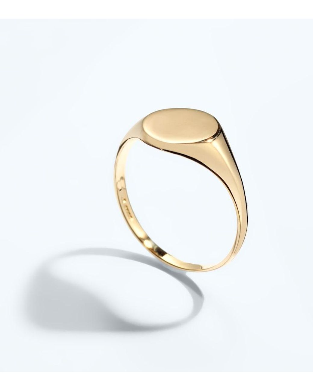 Mateo White 14Kt Signet Ring for men