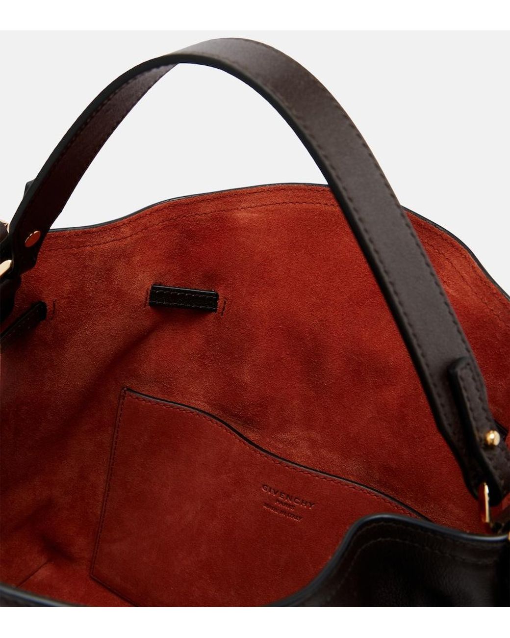 Givenchy Black Voyou Bucket Small Leather Shoulder Bag