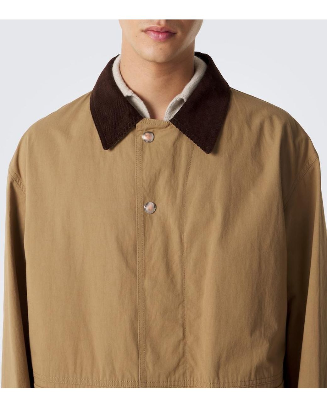 The Row Brown Frank Cotton Jacket for men