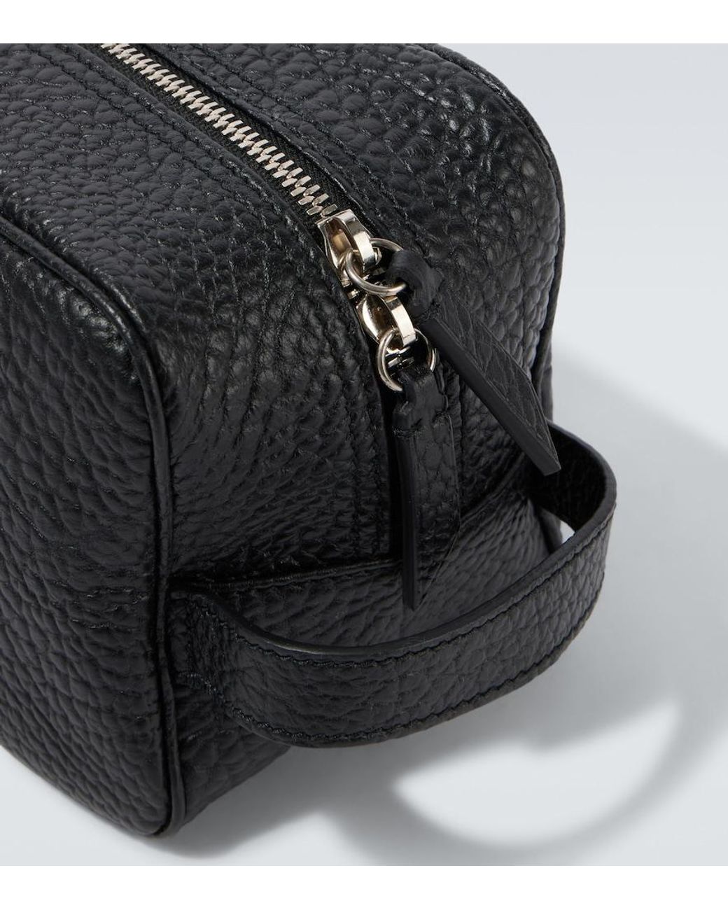 Metier Black Leather Pouch for men