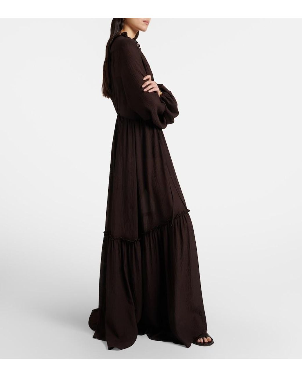 Joseph Black Lotus Maxi Dress