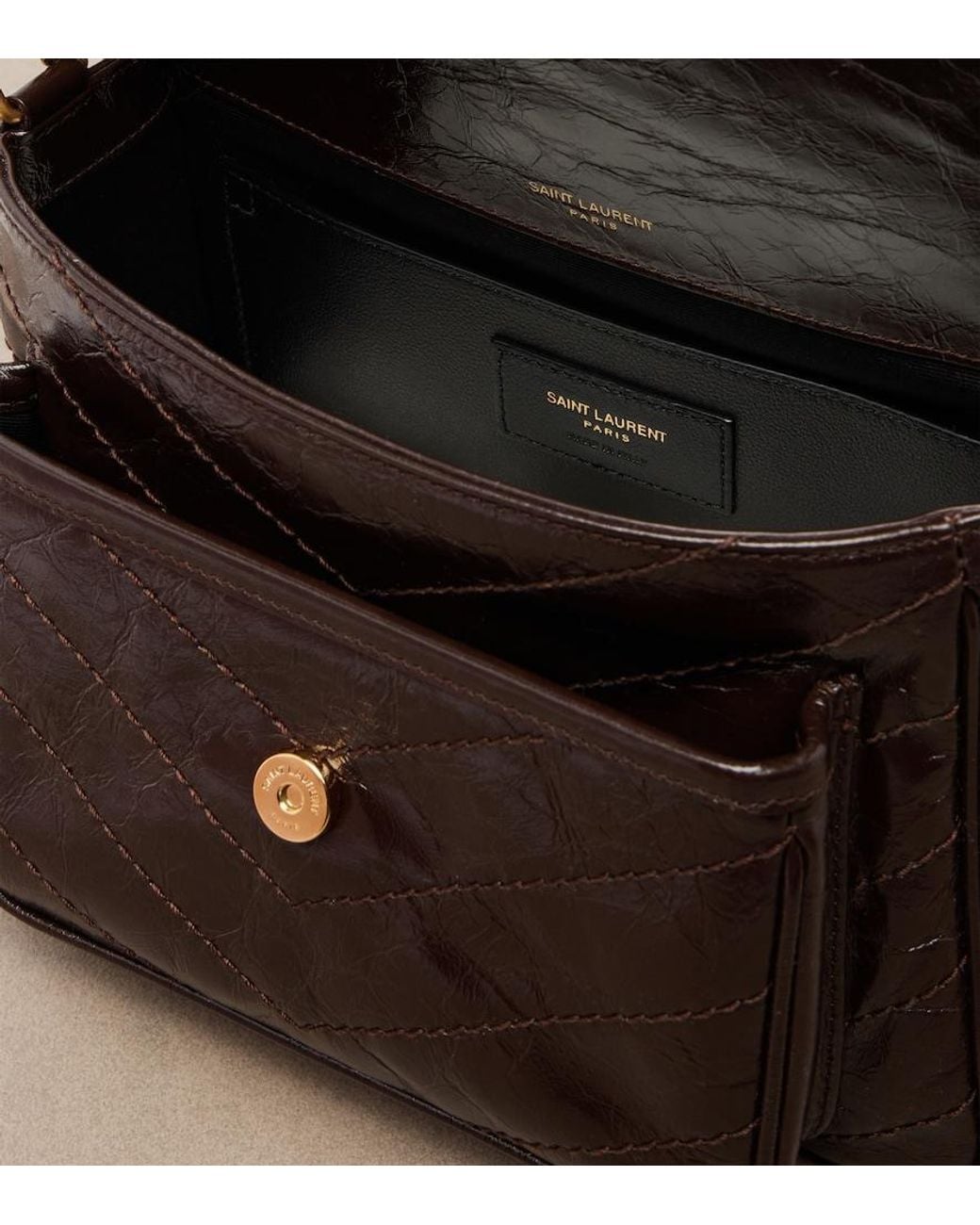 Saint Laurent Black Niki Small Leather Shoulder Bag