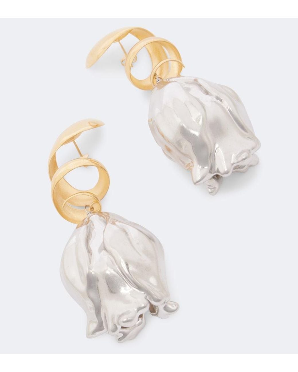 Chloé Metallic Laiton Drop Earrings