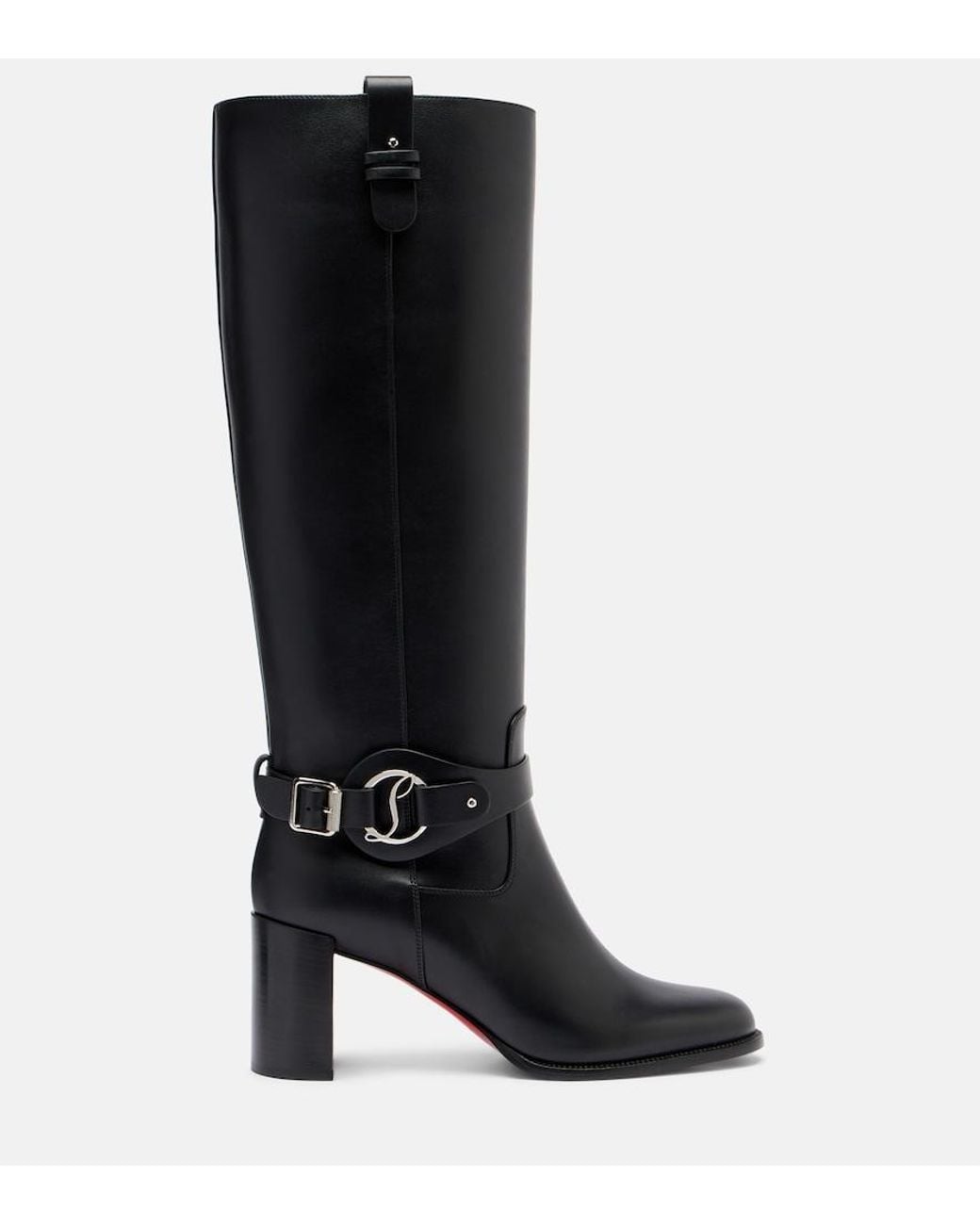 Christian Louboutin Black Dianouchette Botta 70 Leather Heeled Boots