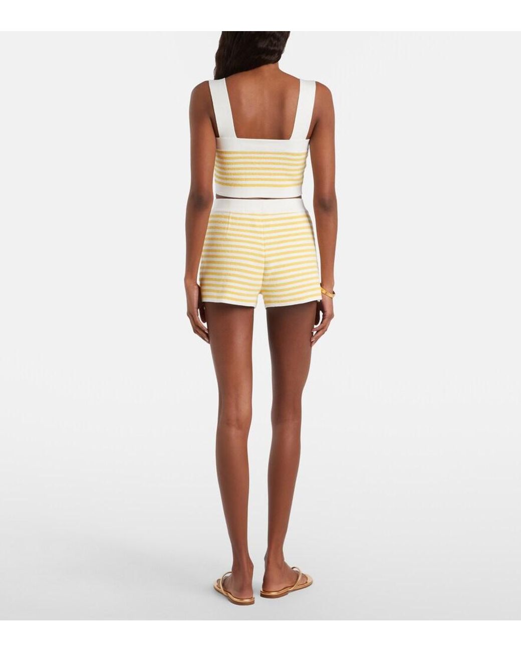 Posse Metallic Millie Striped Shorts