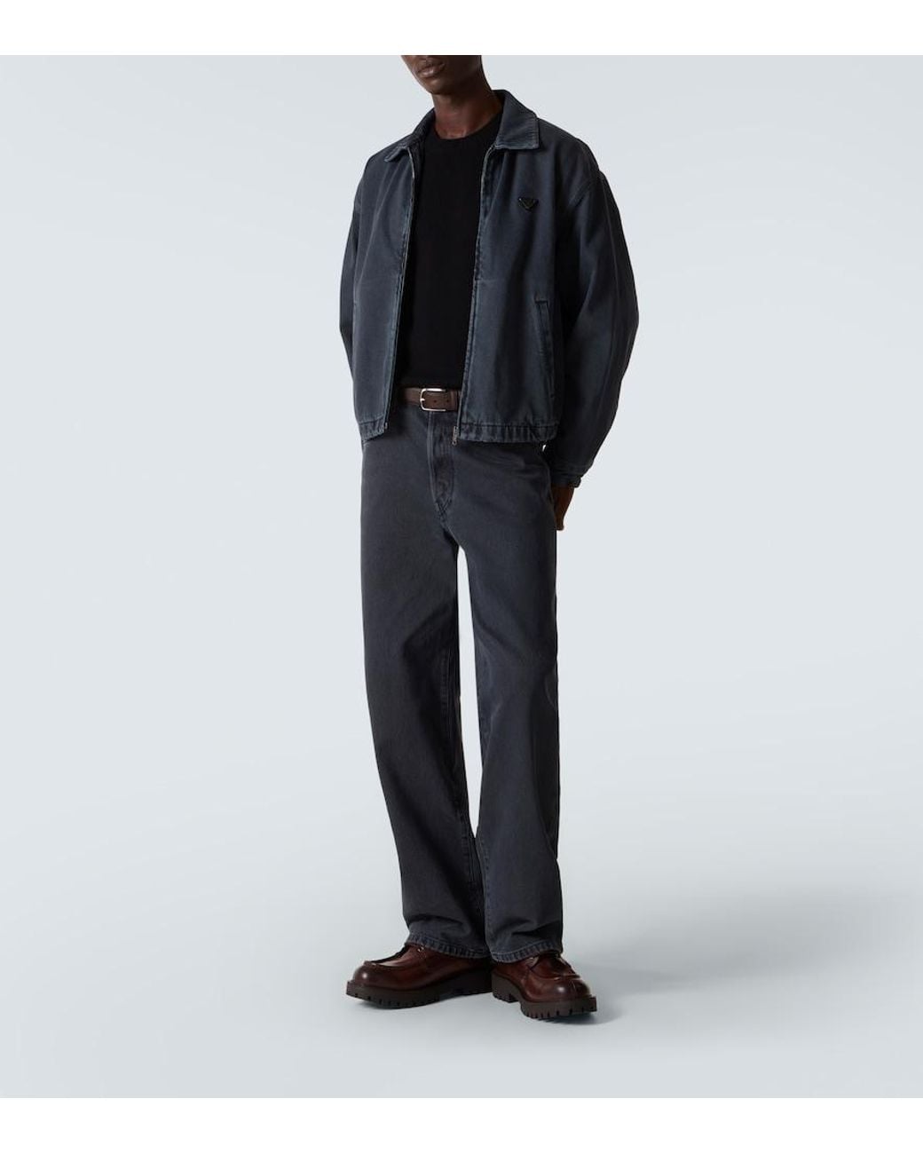 Chaqueta De Denim Prada de hombre de color Blue