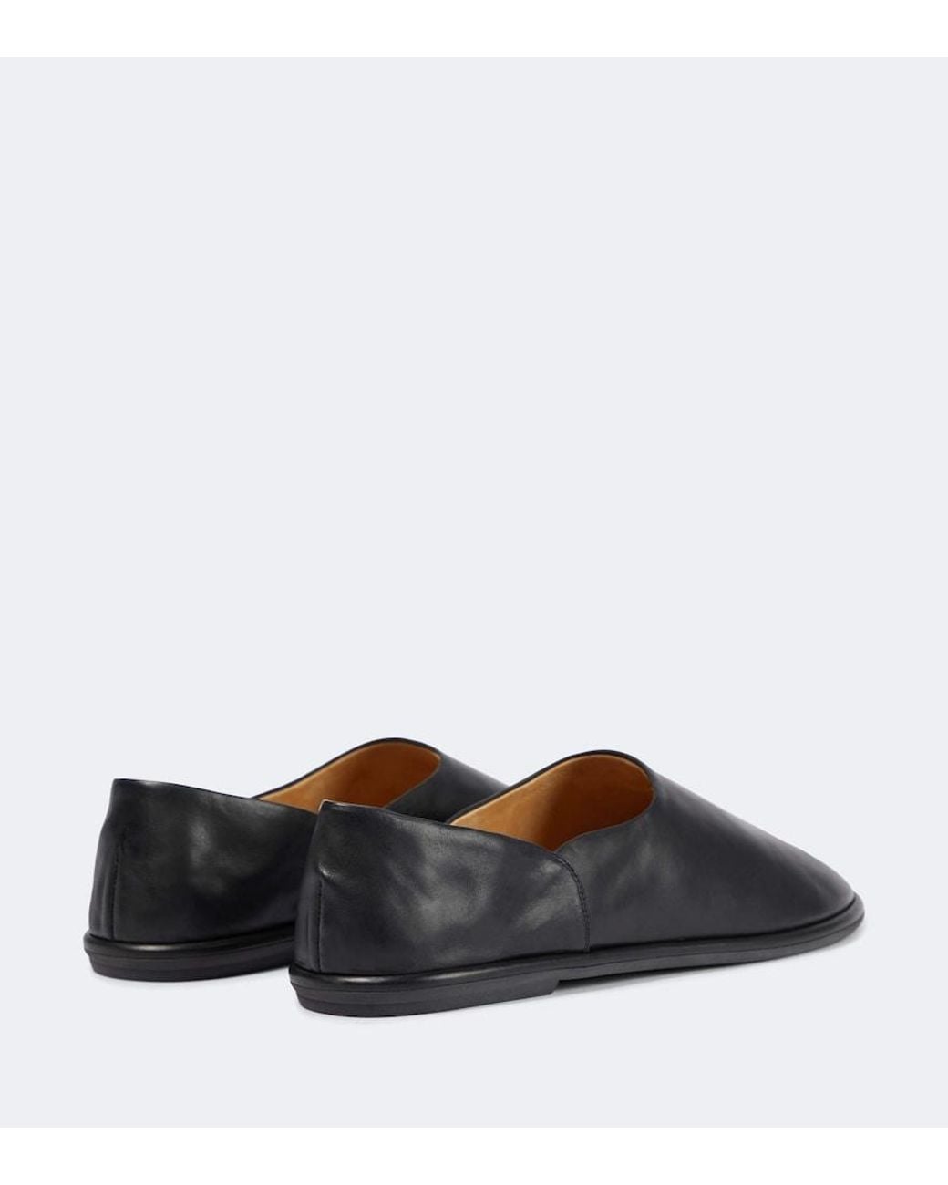 The Row Slippers Canal Aus Leder in Black für Herren