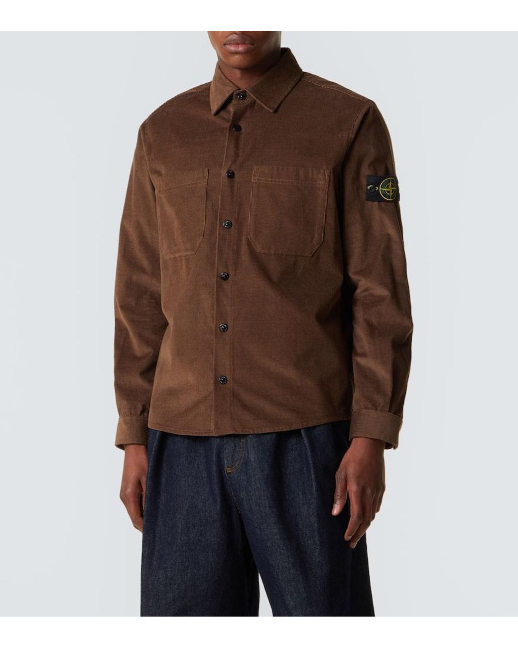 Camicia Compass di Stone Island in Brown da Uomo
