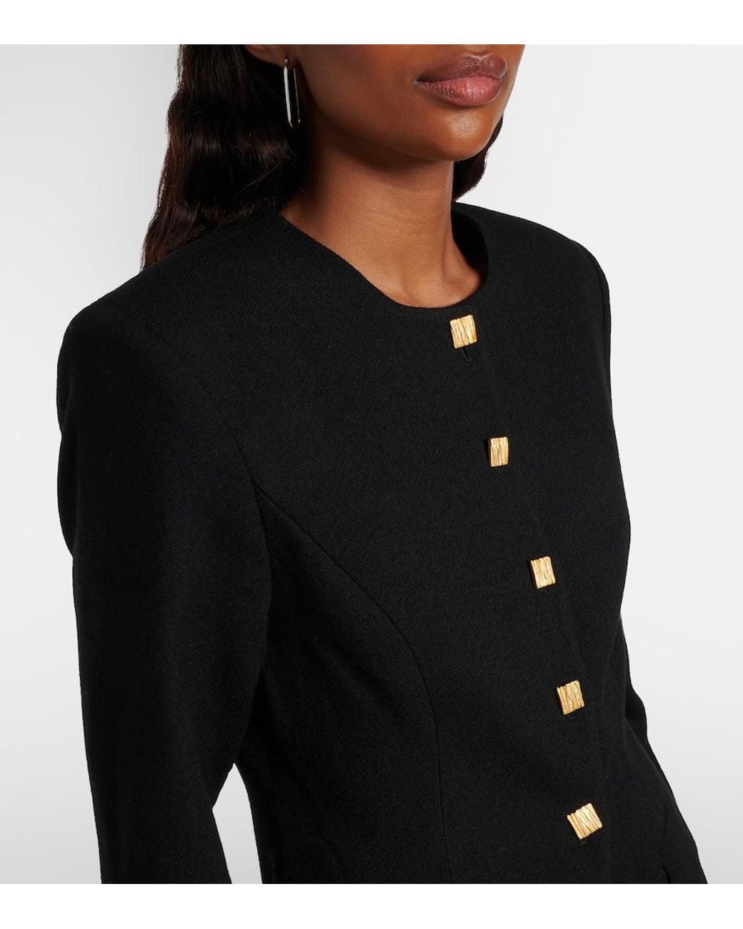 TOVE Black Moya Virgin Wool Blazer