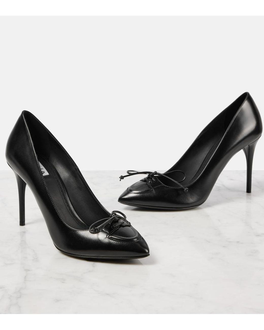 Alaïa Black 90 Leather Pumps