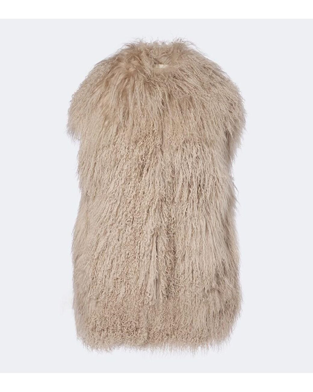 Yves Salomon Natural Shearling Vest