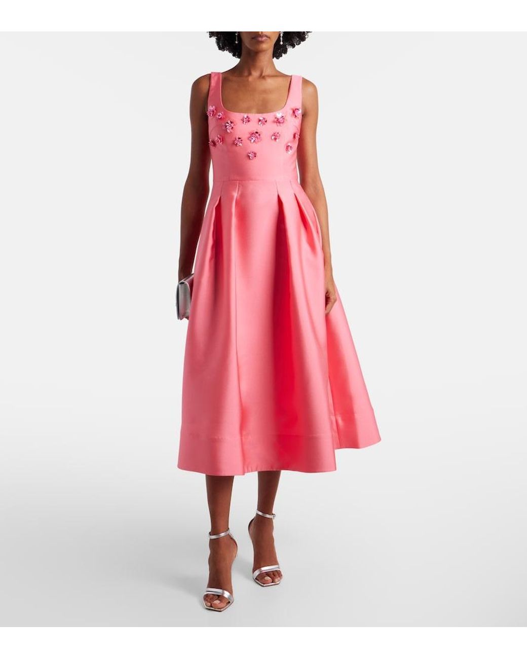 Rebecca Vallance Pink Tilda Embellished Cocktail Dress
