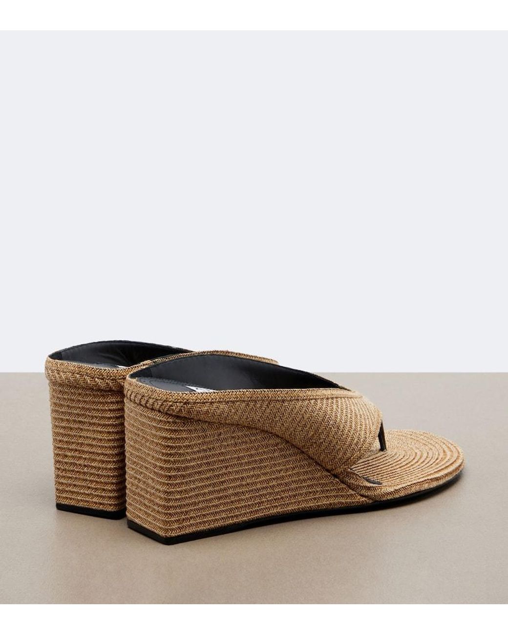 Alaïa Black Cube Wedge Sandals