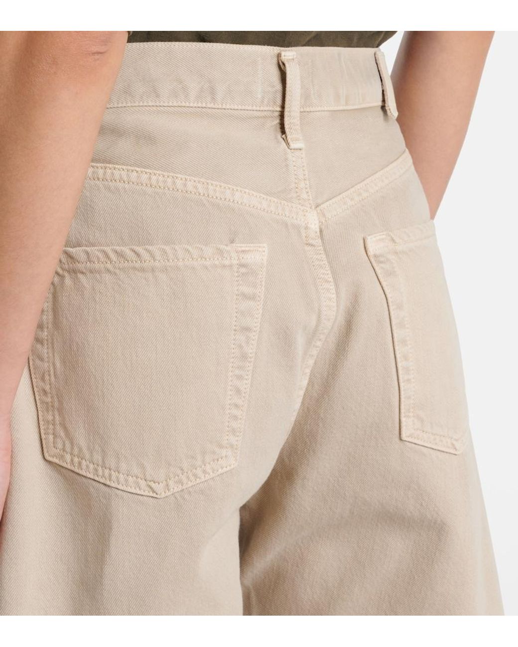 Citizens of Humanity Natural Marlow Long Denim Shorts