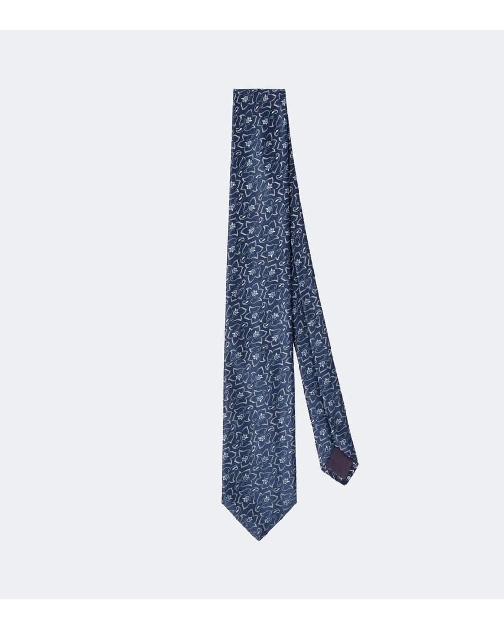 Charvet Blue Silk Jacquard Tie for men