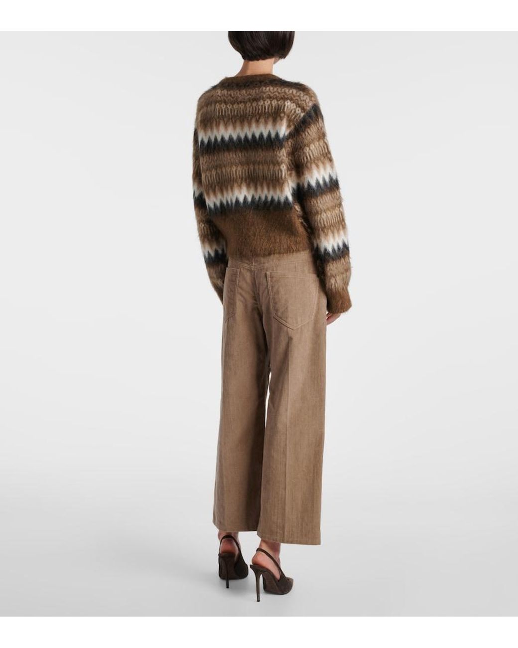 Brunello Cucinelli Brown Wool And Mohair-Blend Sweater