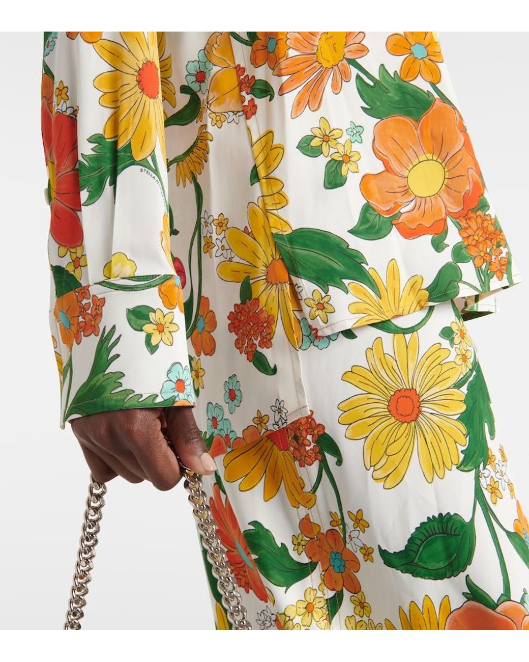 Stella McCartney Green Floral Blouse