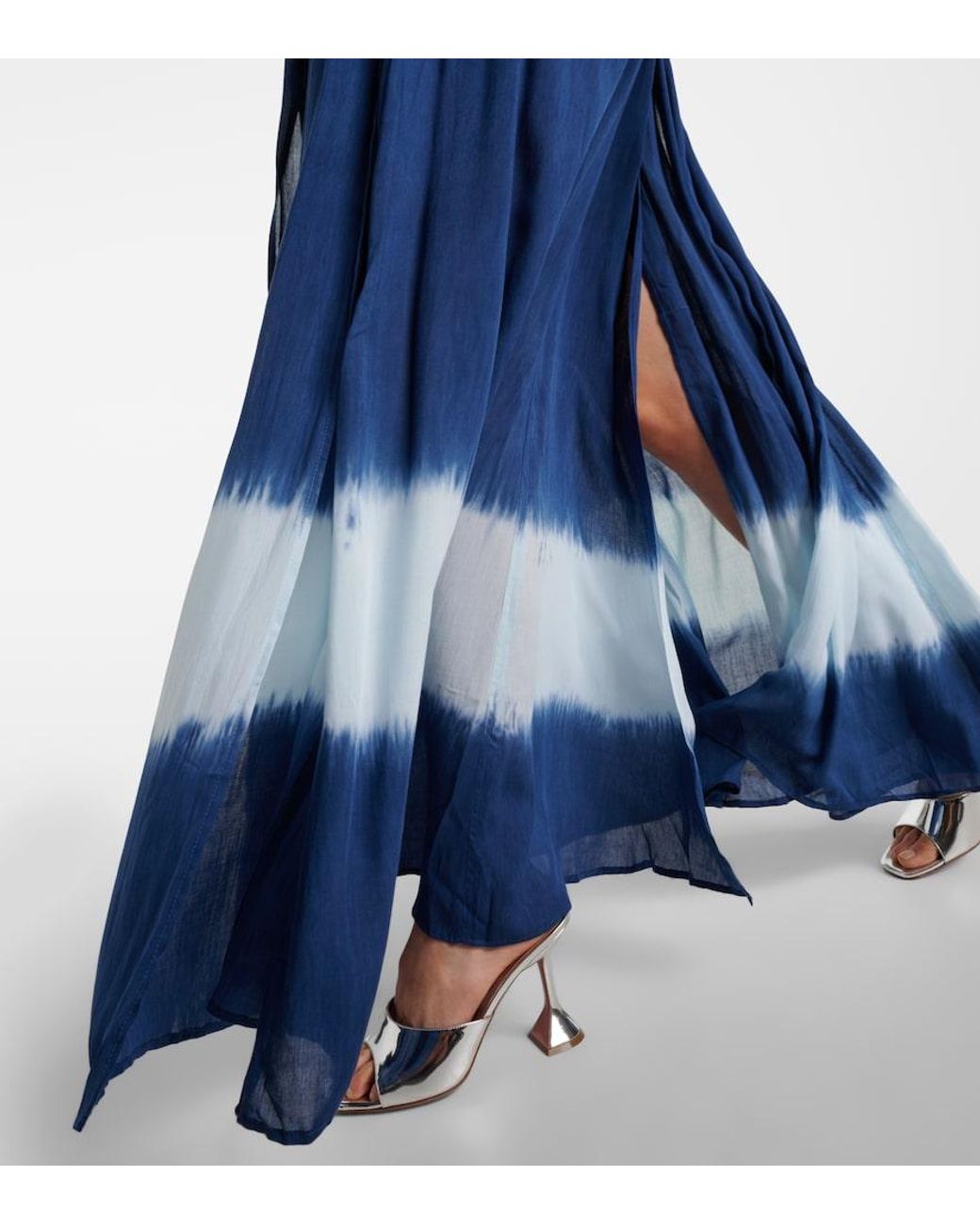Poupette Blue Nava Floral Maxi Dress