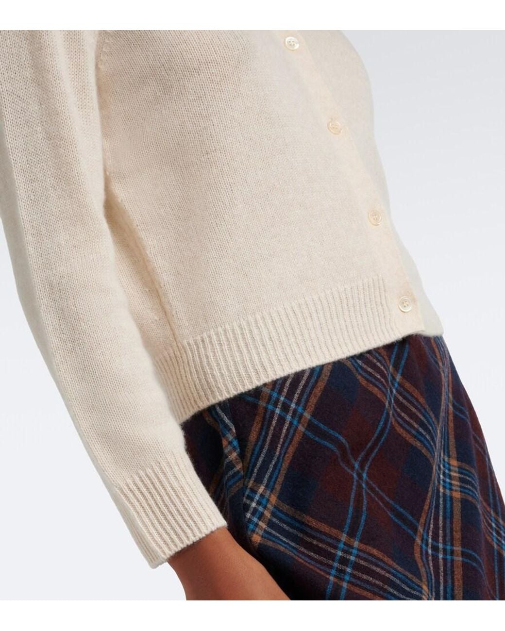 Doen Natural Olympe Fair Isle Cashmere Cardigan