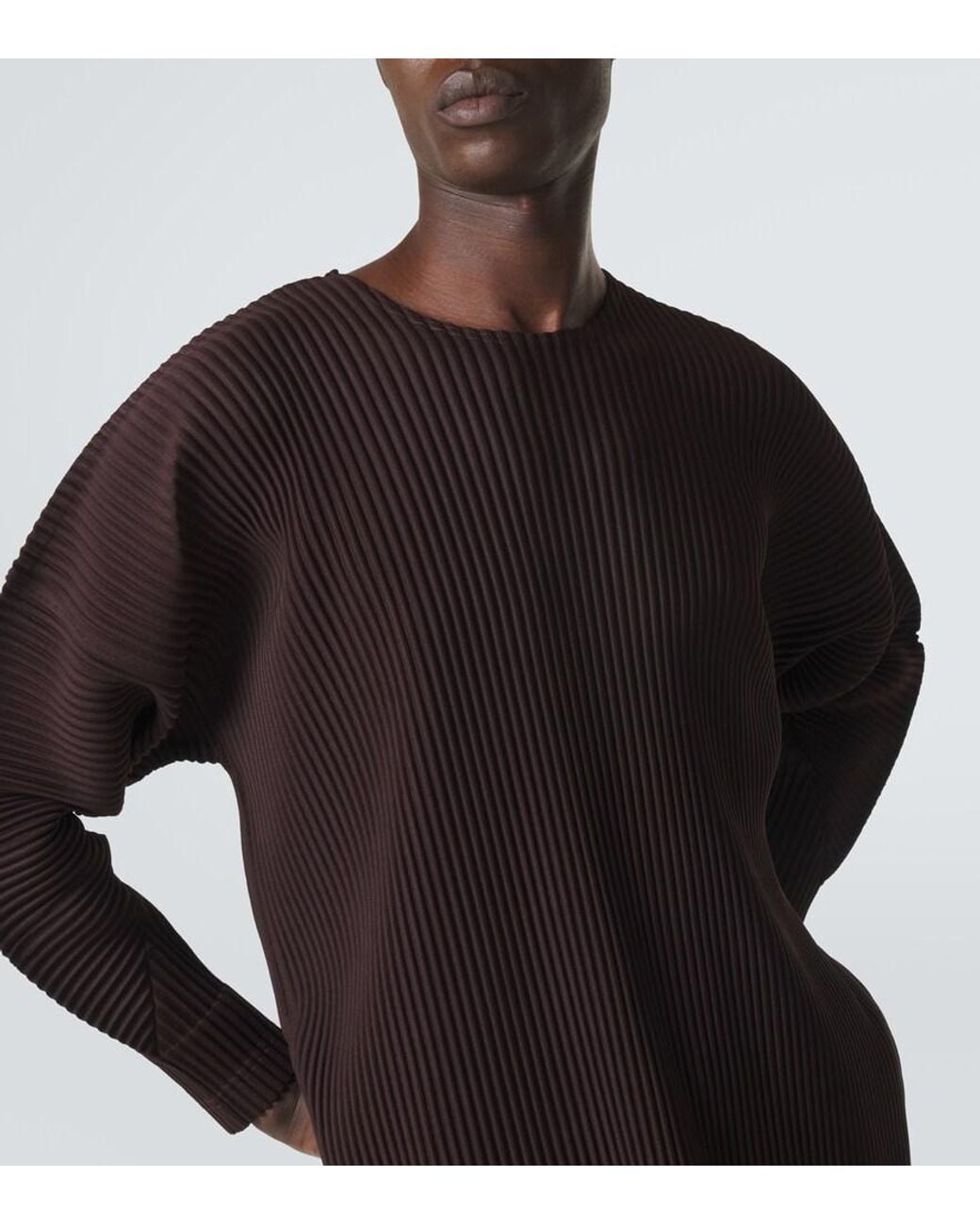 Homme Plissé Issey Miyake Black Monthly Colors Pleated Top for men