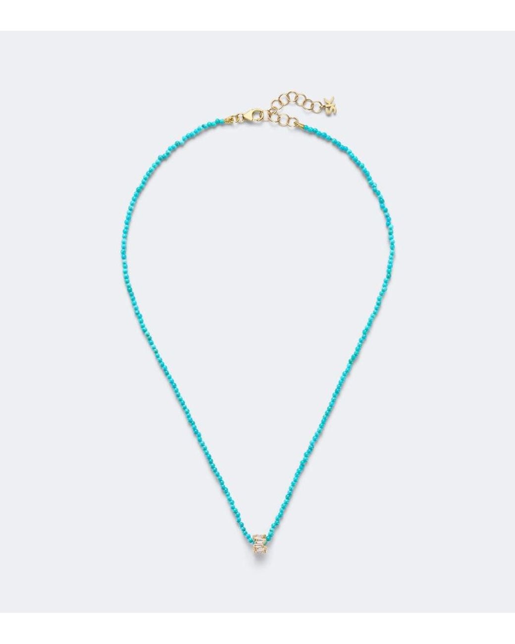Suzanne Kalan Blue Infinite 18Kt Beaded Necklace With And Diamonds