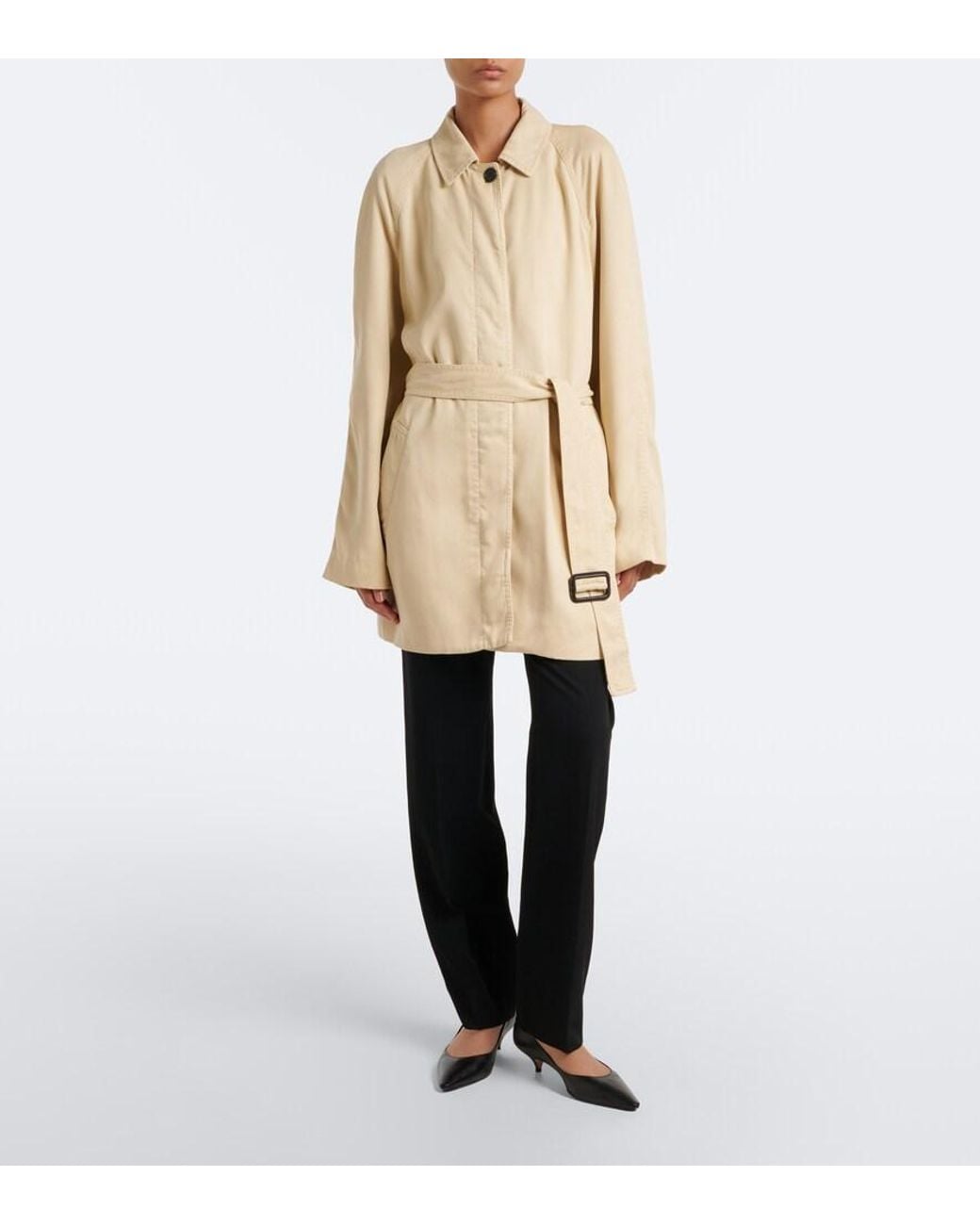 The Row Natural Elisa Belted Coat