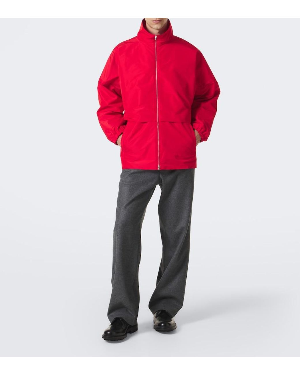 Jil Sander Red Technical Faille Jacket for men