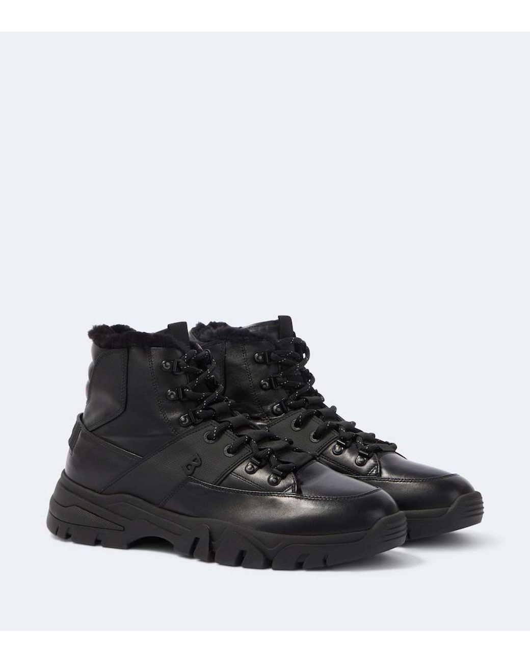 Bogner Black Copper Mountain Lace-Up Boots for men