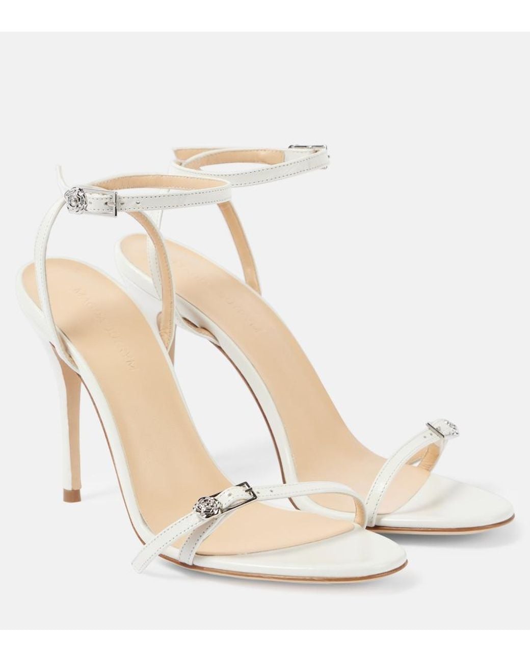 Magda Butrym White Leather Sandals
