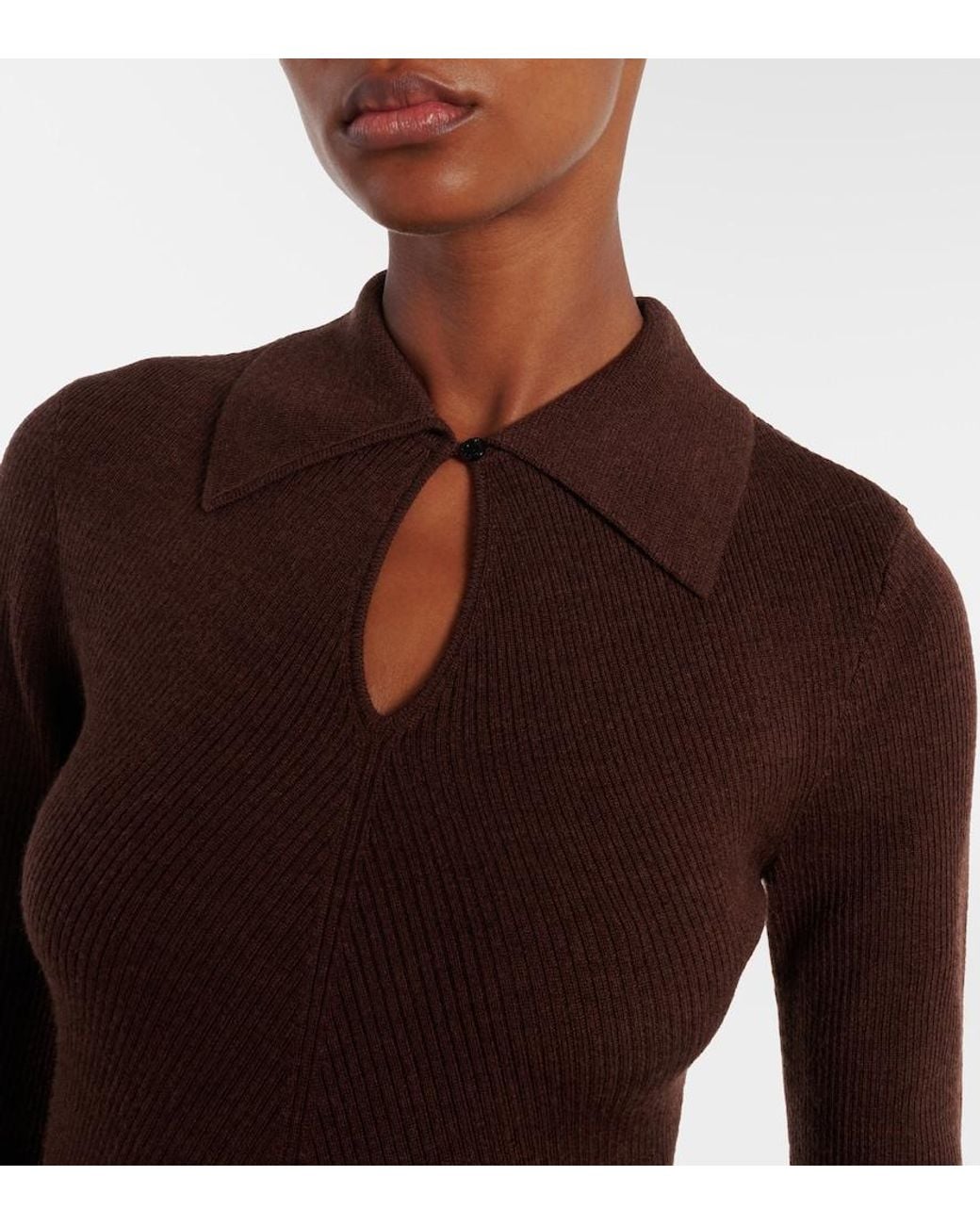 Emilia Wickstead Brown Ambrose Wool Sweater