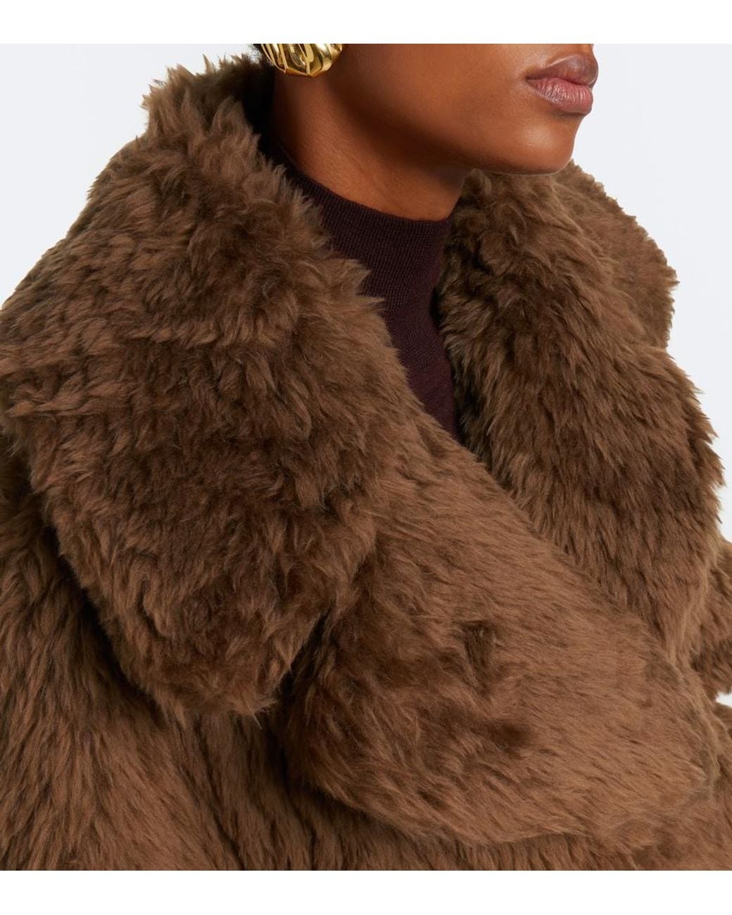 Max Mara Brown Shearling Jacket