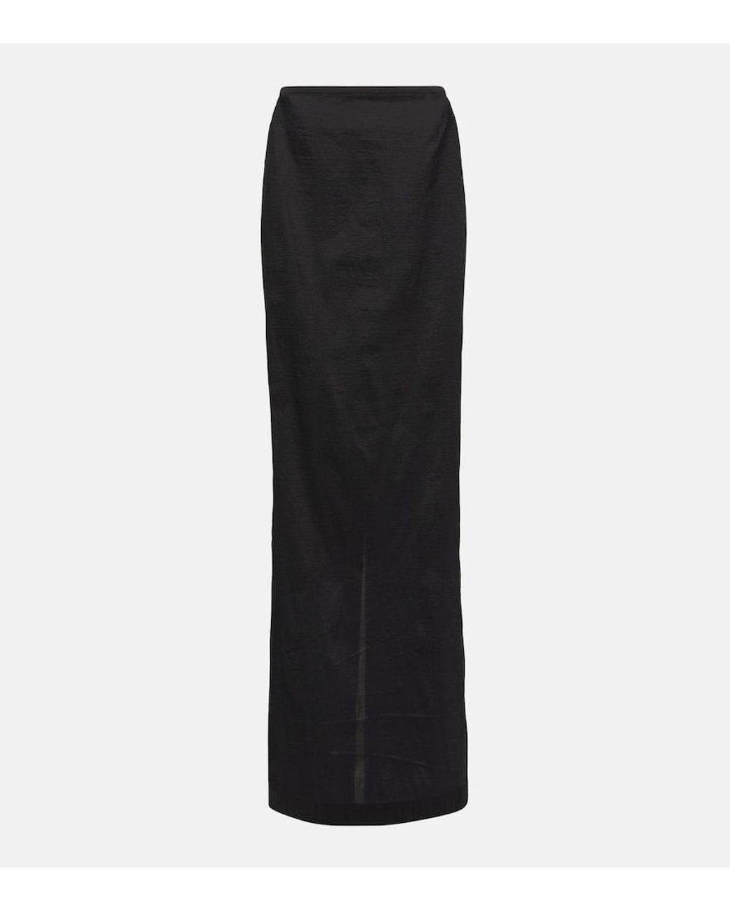 Alaïa Black Knit Maxi Skirt