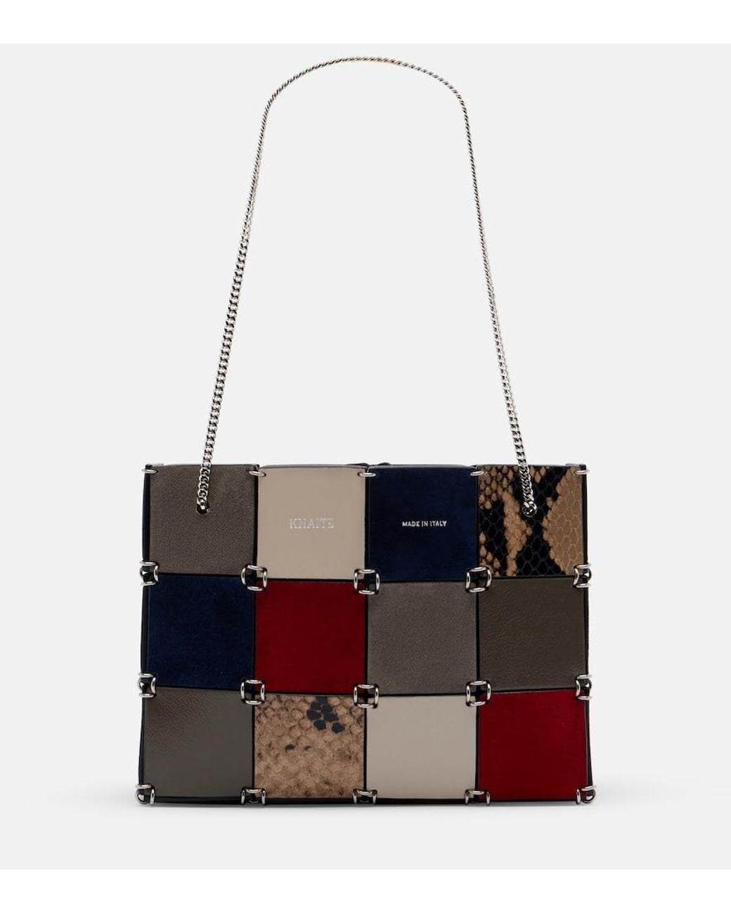 Khaite White Emma Mini Leather Shoulder Bag