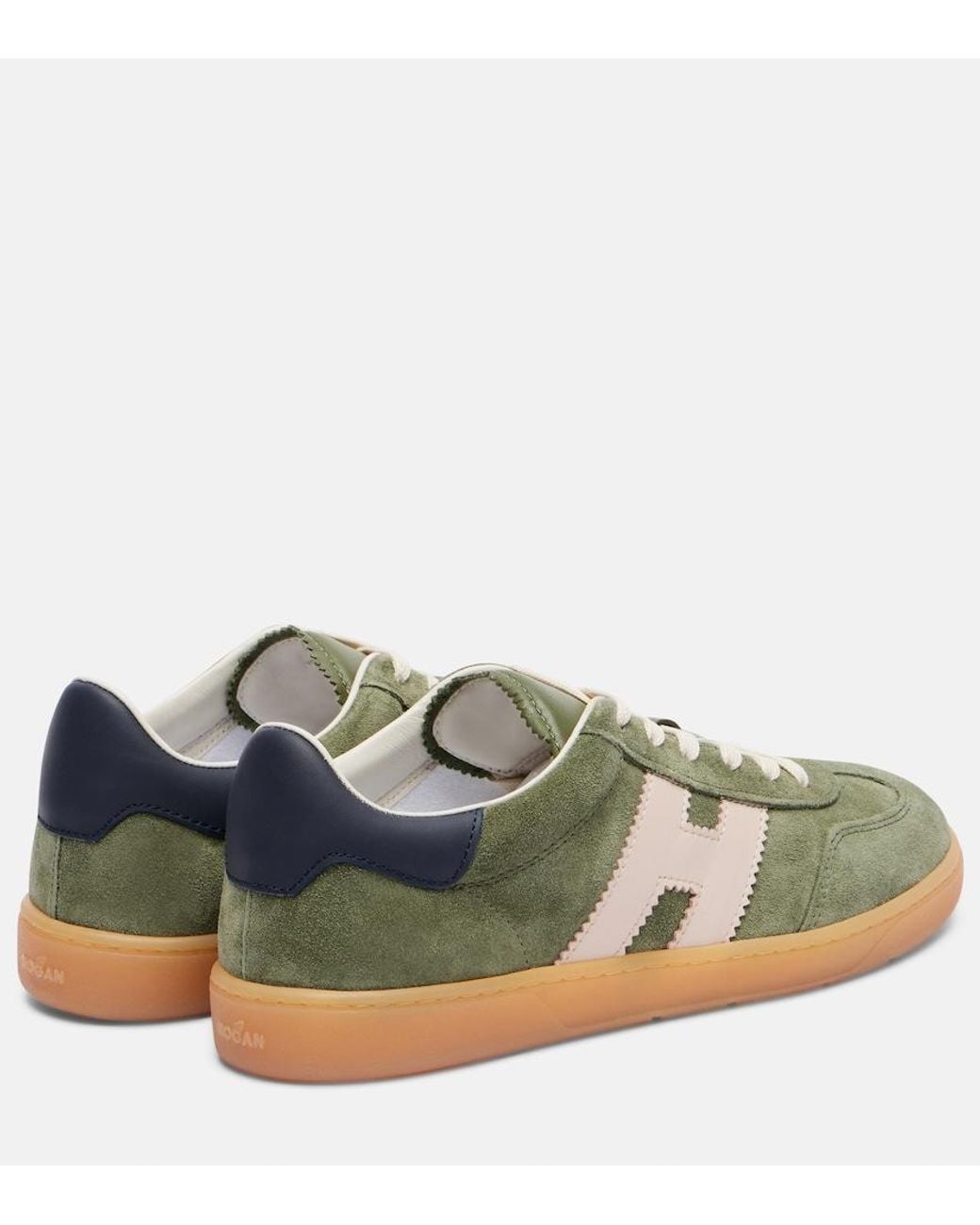 Baskets 86Er En Daim Hogan en coloris Green