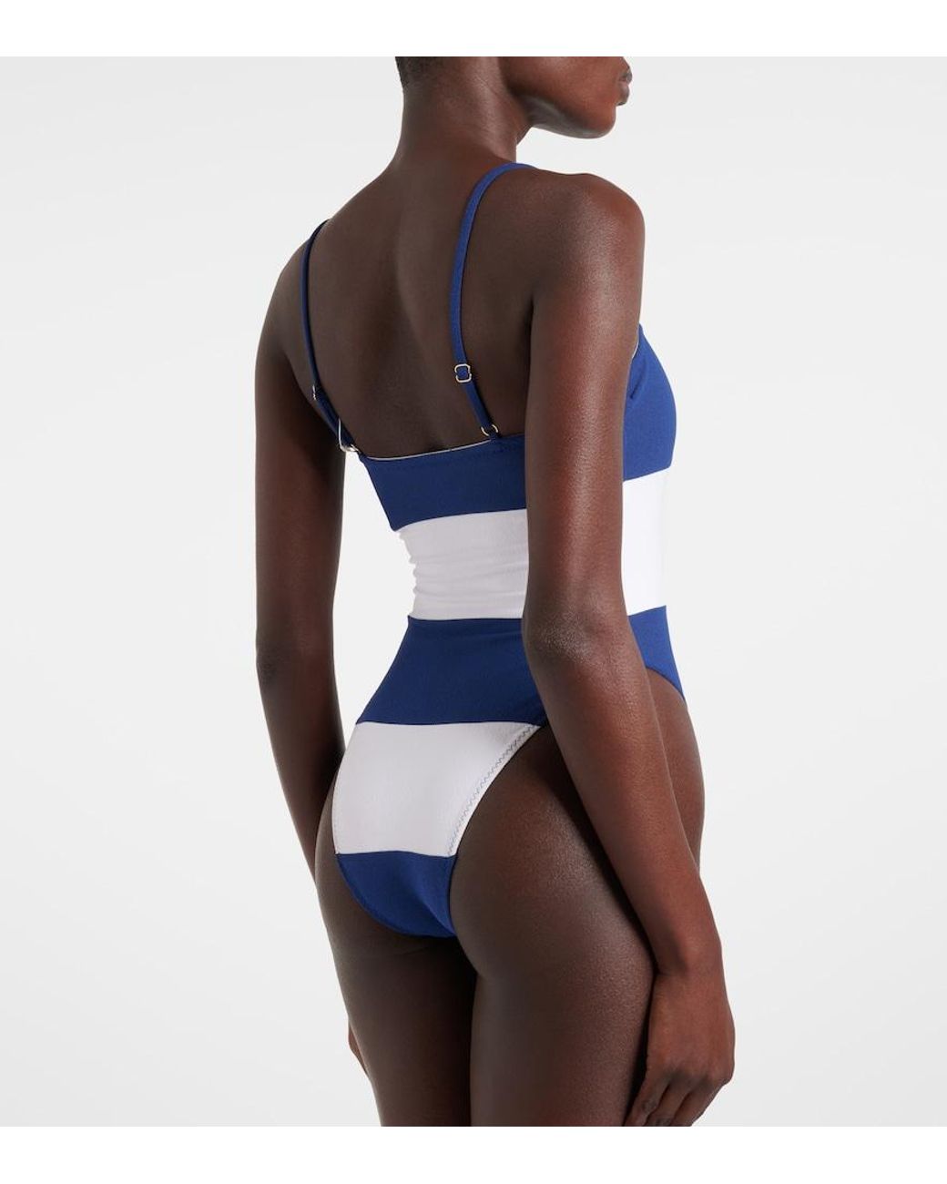 Costume Intero Stripe di SAME in Blue