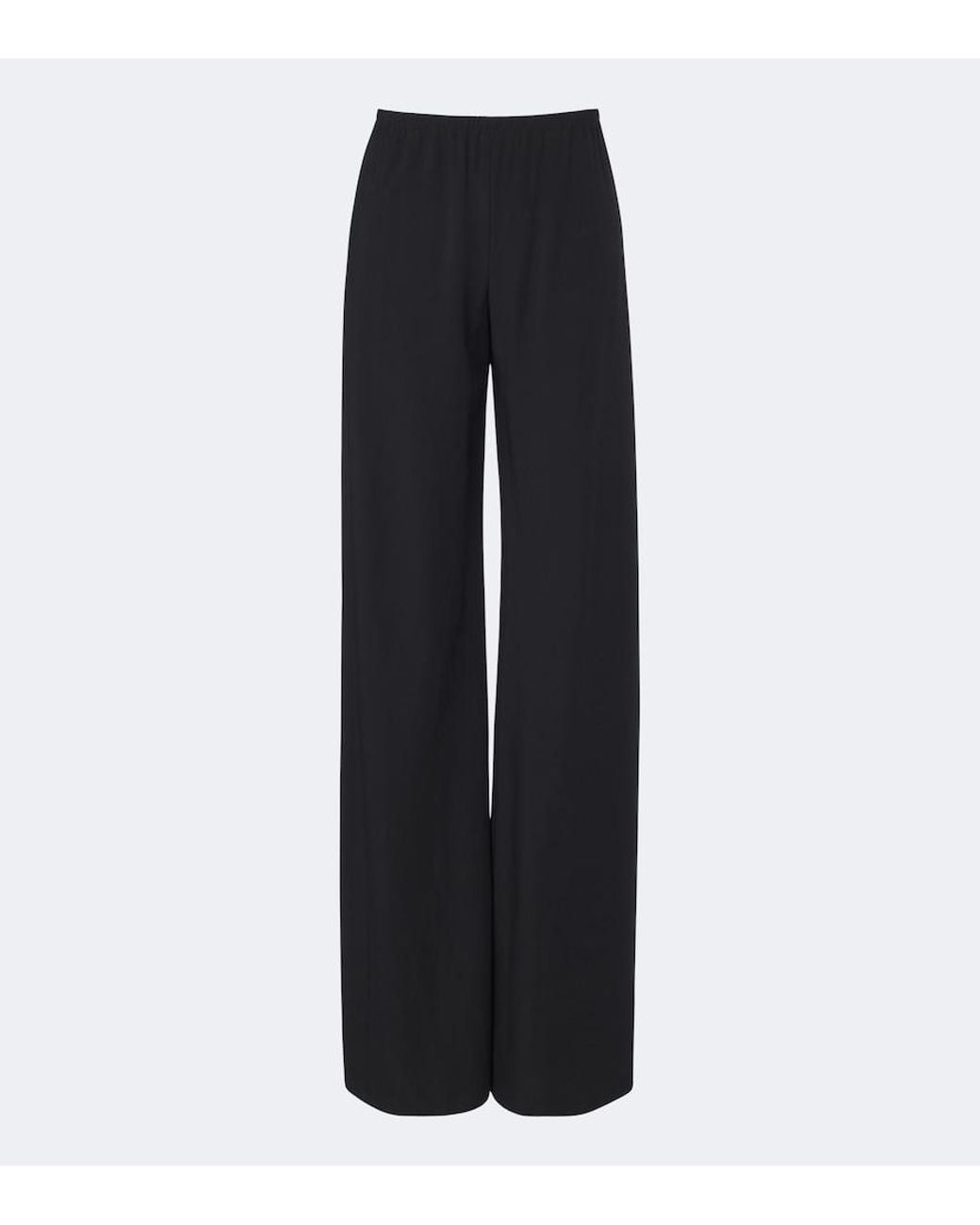 The Row Blue Gala Wool Wide-Leg Pants