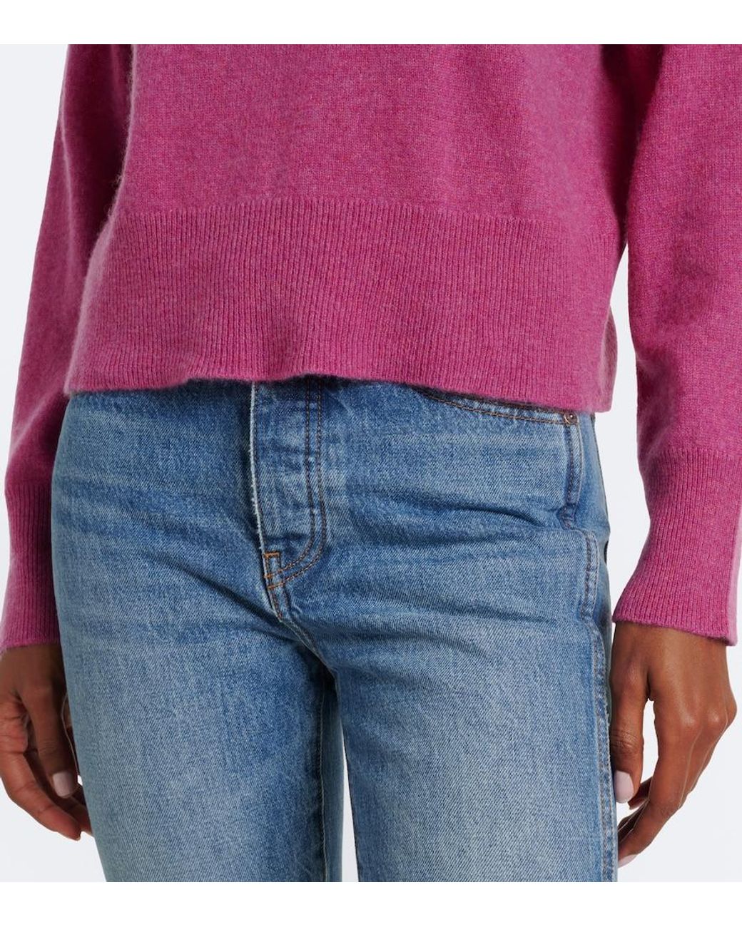 Velvet Pink Alba Cashmere Sweater