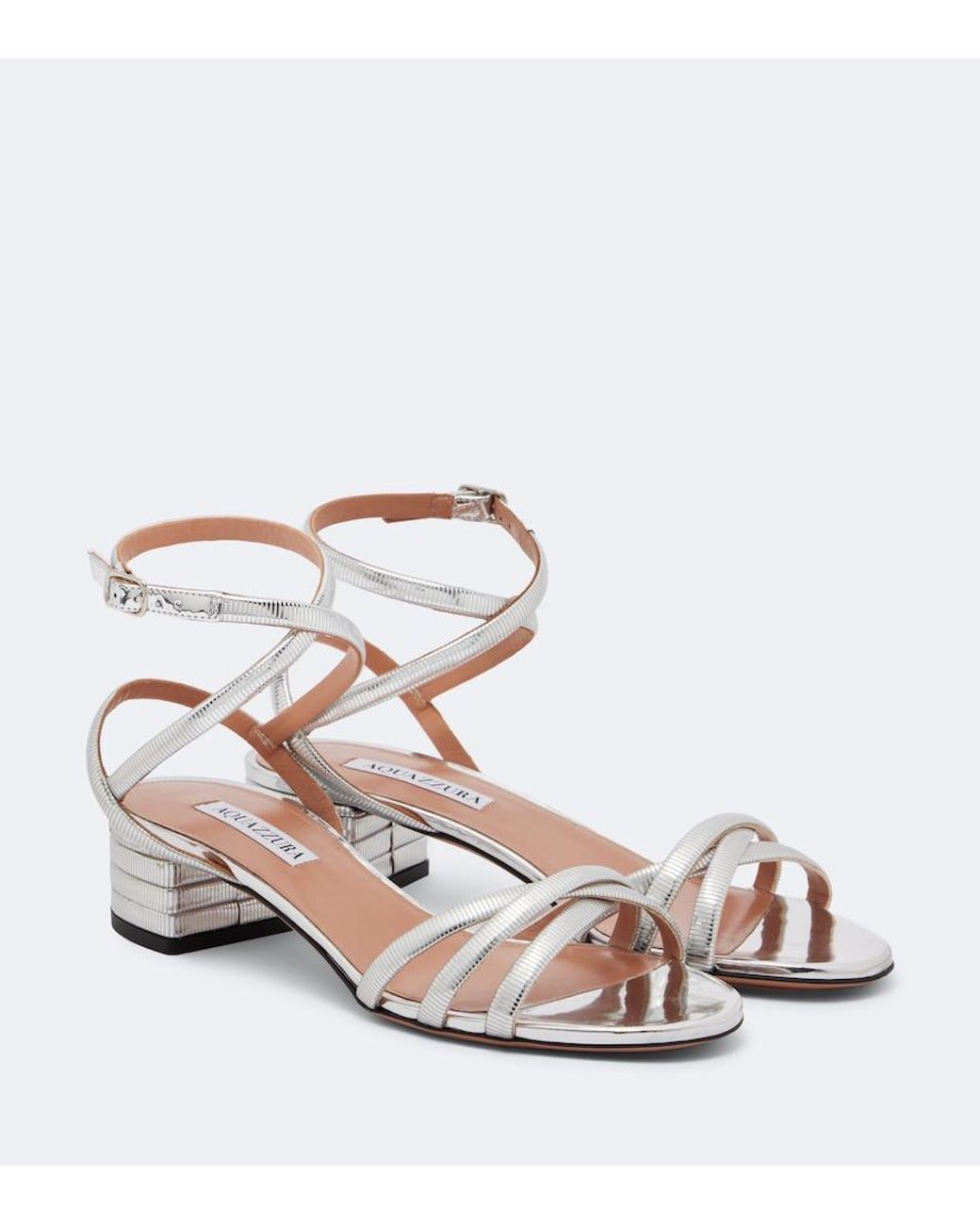 Aquazzura Metallic Heatwave Sandals