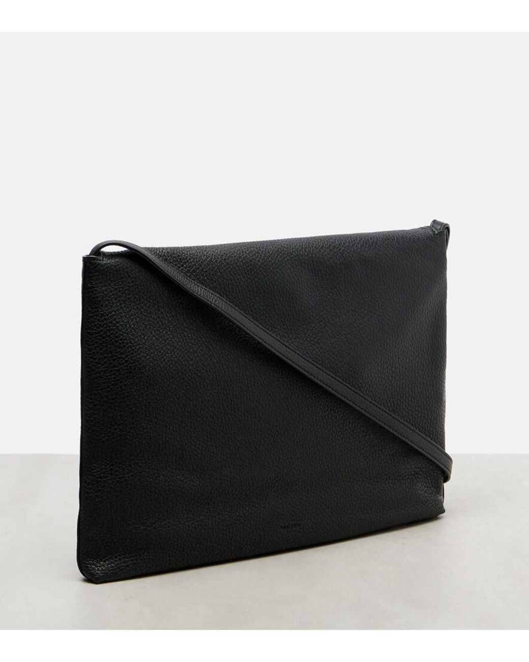 The Row Black Schultertasche Nan Aus Leder